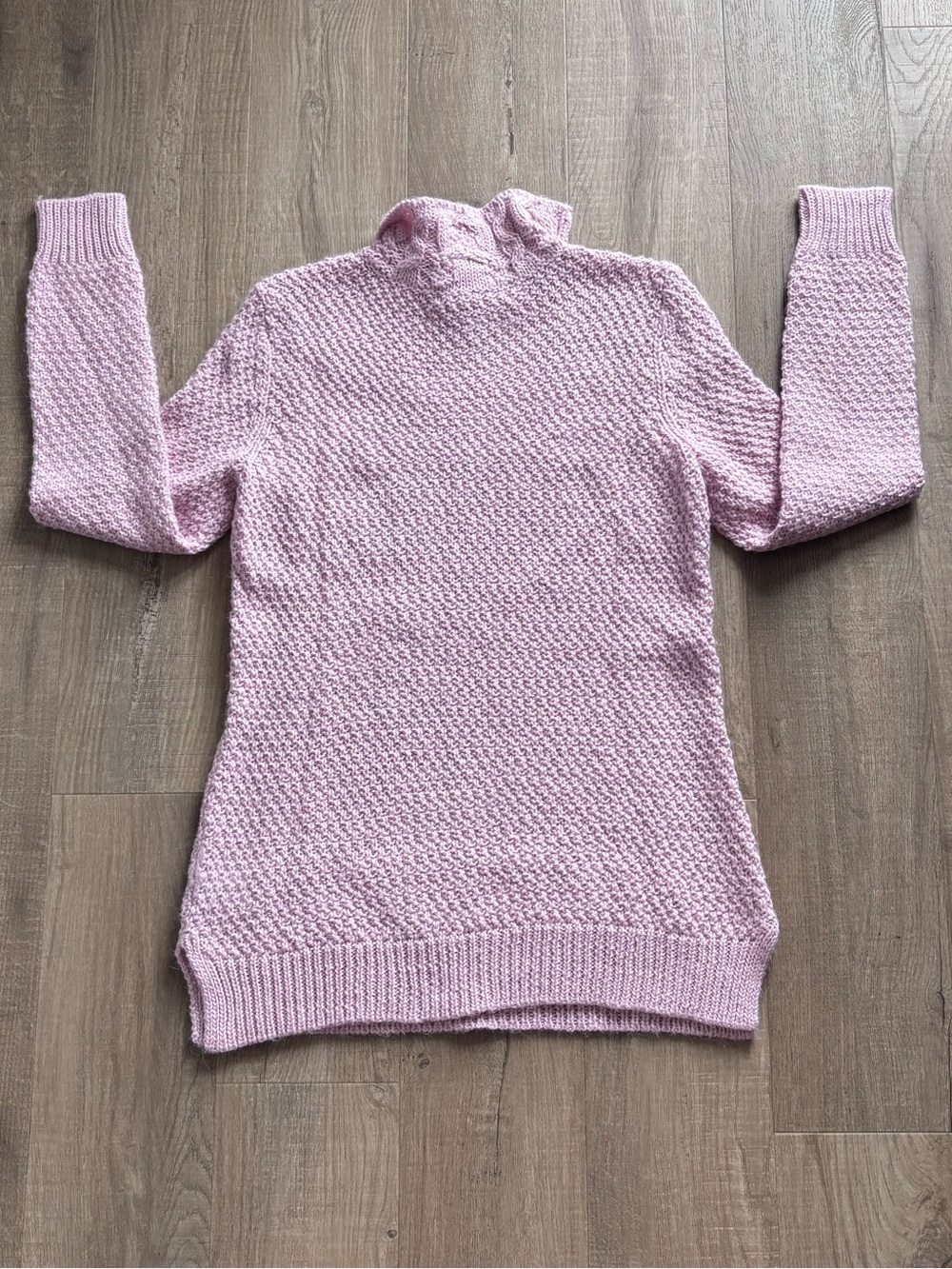 Ralph Lauren Cable Knit Mock Neck Sweater in Pink - Picture 5 of 7